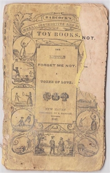 1841 Toy Book With Baseball Reference 